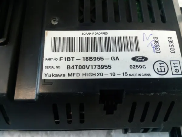 Navigationsbildschirm Ford Fiesta MK7 OEM F1BT-18B955-GA image 4