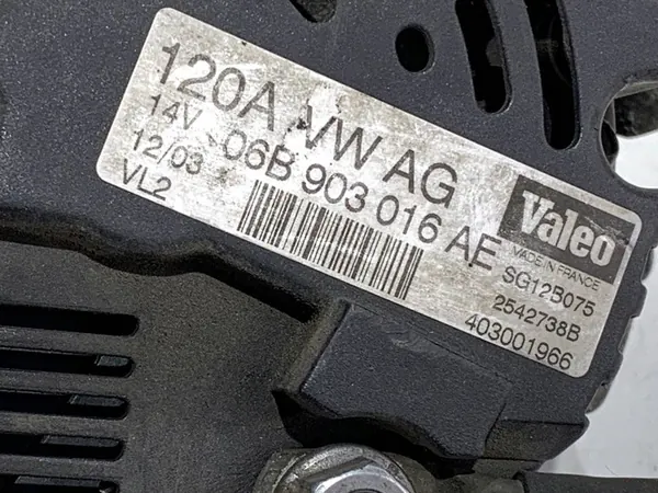 ALTERNATOR AUDI A4 B6 1.6 102KM image 4