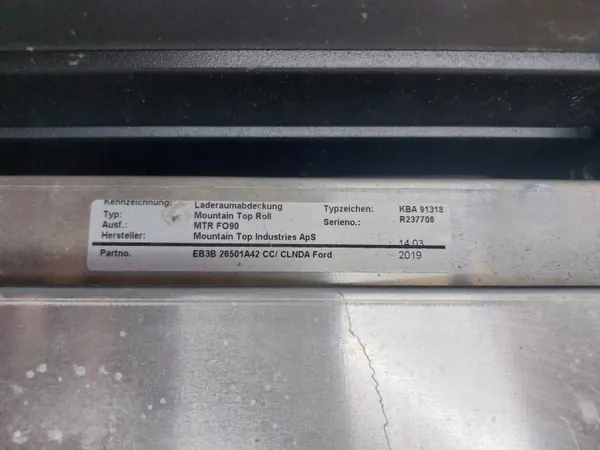 Ford OE EB3B26501A42CC Bâche pour Ranger image 7