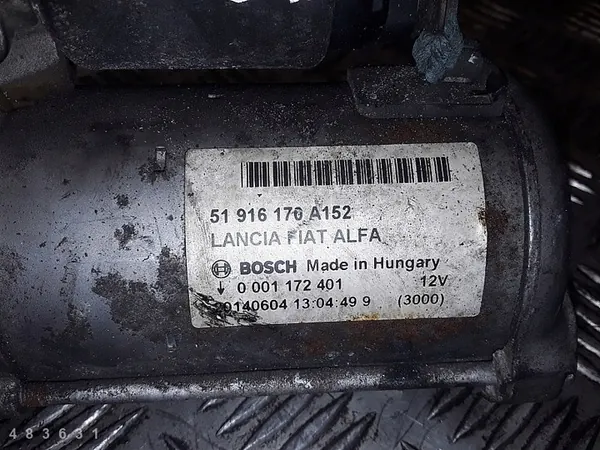 Motor de arranque Fiat 500 L 2014 1300jtd 51916170a152 image 2