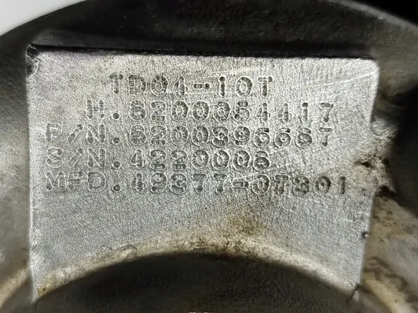 Turbo TD04-10T 2.0 Renault OEM 8200054417 image 8