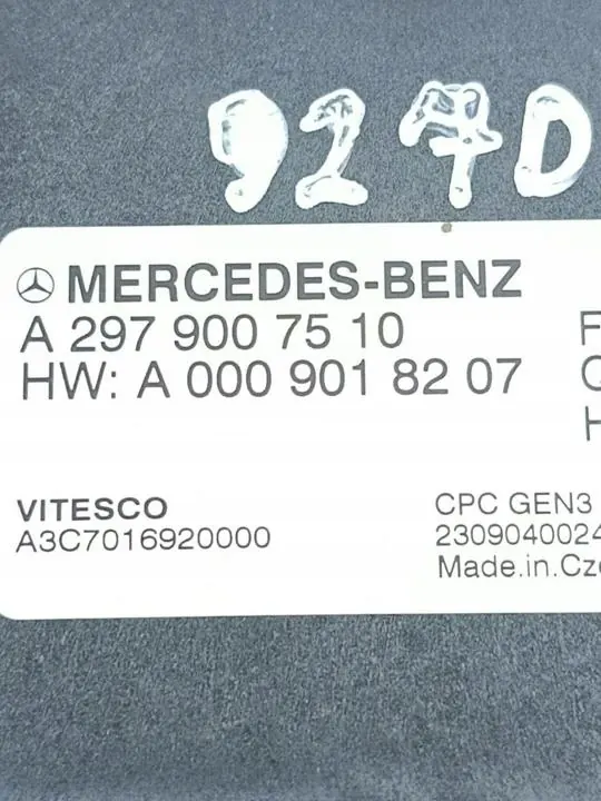 Control de transmisión Mercedes-Benz EQS SUV 2023 OEM A00090182 image 9