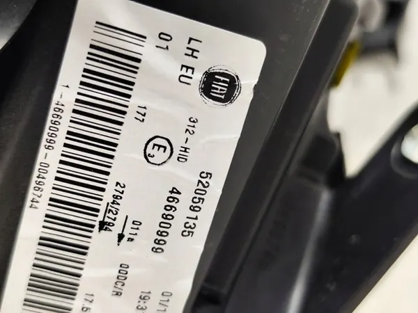 Farol Xenon Frontal Esquerdo Fiat 500 OEM 52059135 image 9