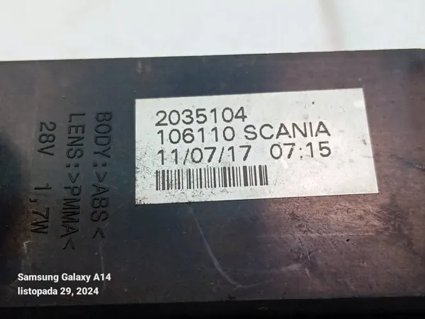 Scania R Äärivalo OEM 2035104 - Käytetty image 3