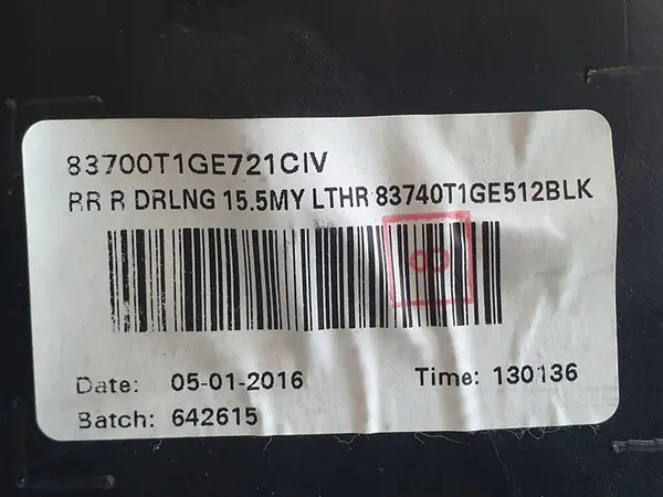 Painel de Porta Traseira Direito Honda CR-V IV Couro Bege OEM image 6