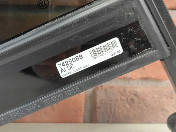 Vitre teintée arrière droite BMW OEM 7425088 image 4
