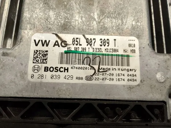 VW TIGUAN II 2023 2.0 TDI Unidad de Control Motor 05L907309T image 3