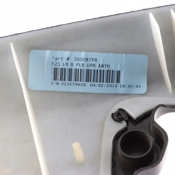 BMW X3 F25 Linke Obere Säulenverkleidung OEM 8050325 Anthrazit image 10