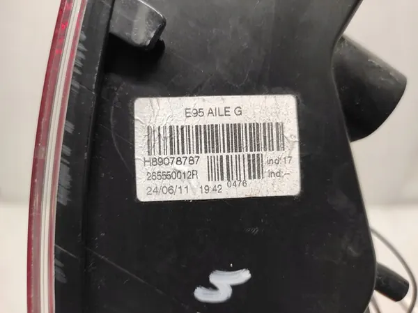 RENAULT MEGANE 3 III CC CABRIO 08- Lámpara Trasera Izquierda 265550012R image 6