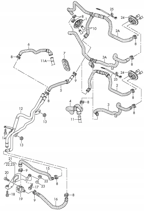 Audi A8 D4 Apupumpun Kiinnitys OEM 4H2820195A image 10