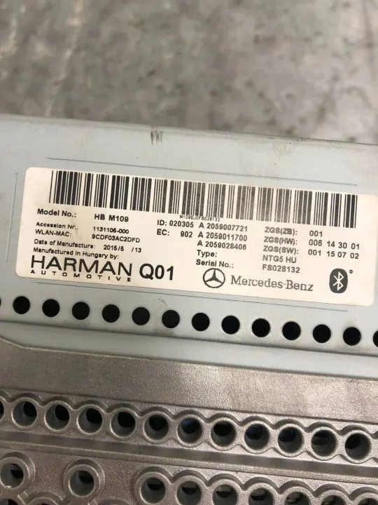 Radio Navigation Mercedes W205 OEM A2059007721 image 6