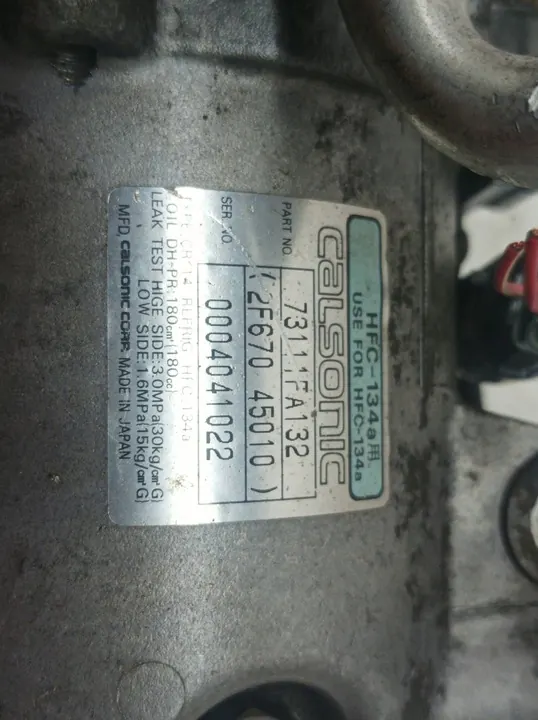 Compressore Aria Condizionata Subaru Impreza I 73111FA132 image 2