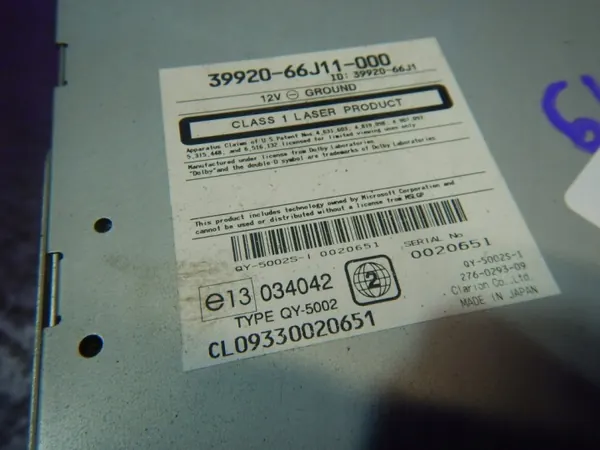 Fiat Sedici 09- Radio Navigatie OEM 39920-66J11-000 image 7