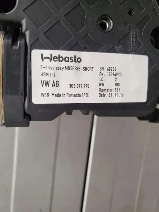 Toit Ouvrant Audi A4 S4 B9 Assemblage OEM 8W5877041A image 4