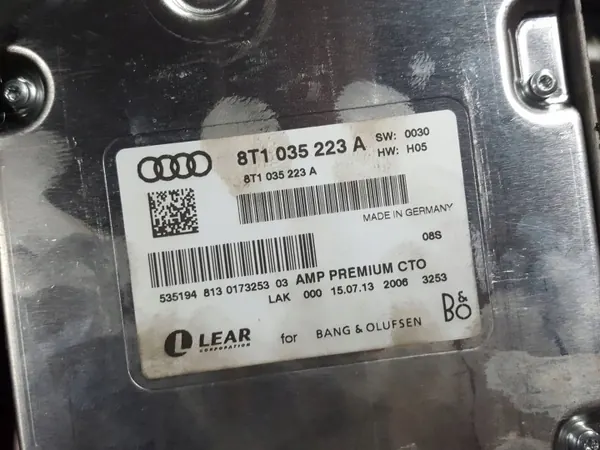 Bang & Olufsen Vahvistin OEM 8T1035223A Audi A5 8T:lle image 9