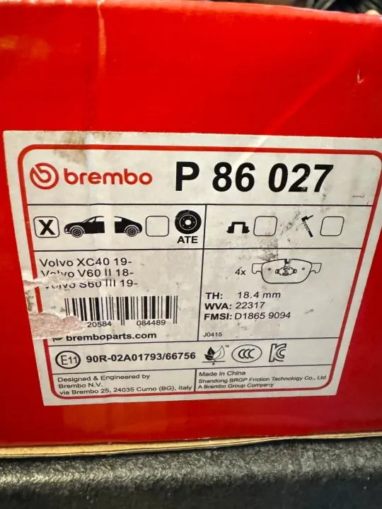 Brembo P 86 027 Bremsbelag-Satz, Scheibenbremsen image 3