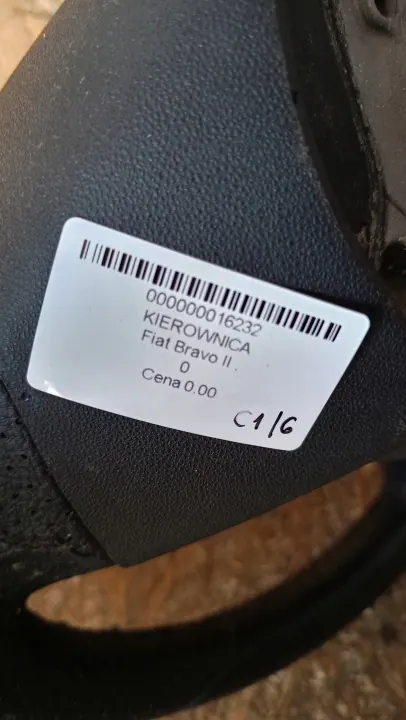 Volant Fiat Bravo 2 OEM 07354411530 Cuir Multifonction image 8