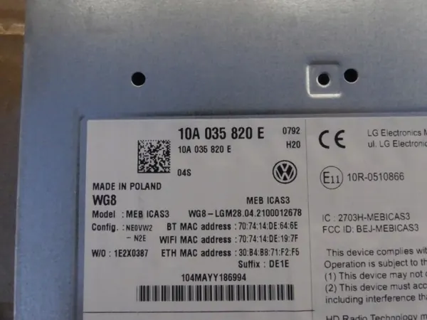 OEM 10A035820E Navigationsdisplay für VW ID.3 image 8