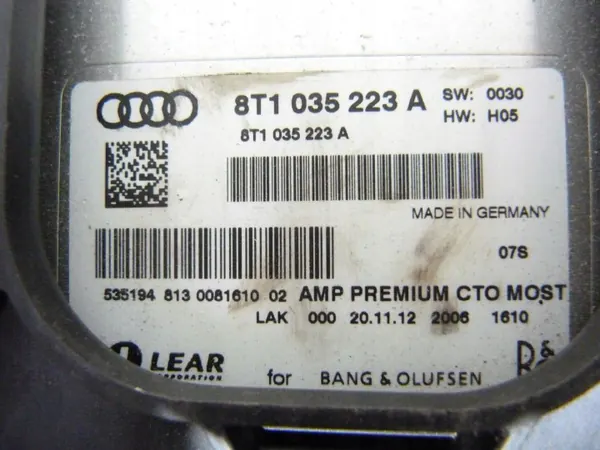 Bang & Olufsen Kaiuttimet OEM 8T1035223A Audi:lle image 5