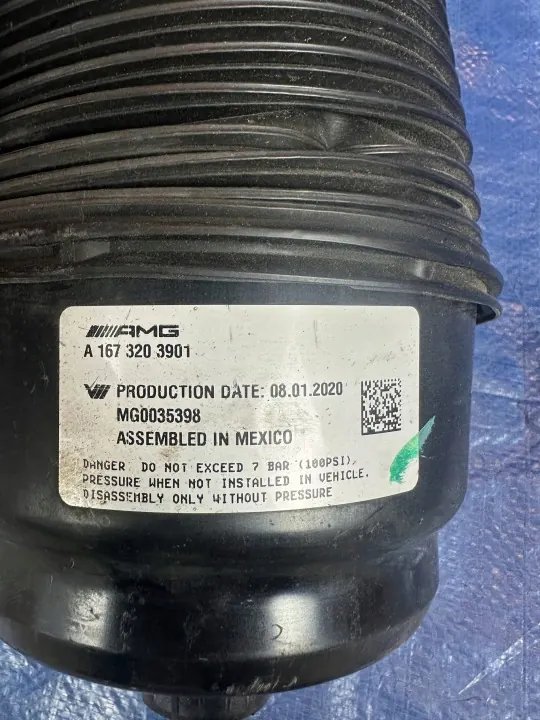 Coussin gonflable arrière Mercedes-Benz GLE W167 OEM A1673203901 image 3