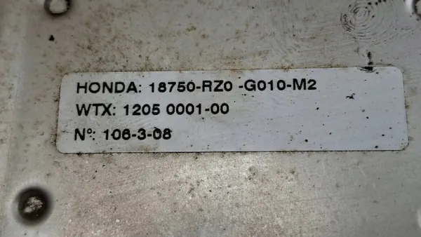 Gebruikte EGR-koeler OEM 18750-RZ0-G010-M2 voor Honda Civic IX image 6