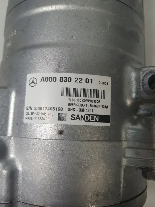 Compresor de Aire Acondicionado Mercedes CLA EQA GLA Clase A A0008302201 image 2