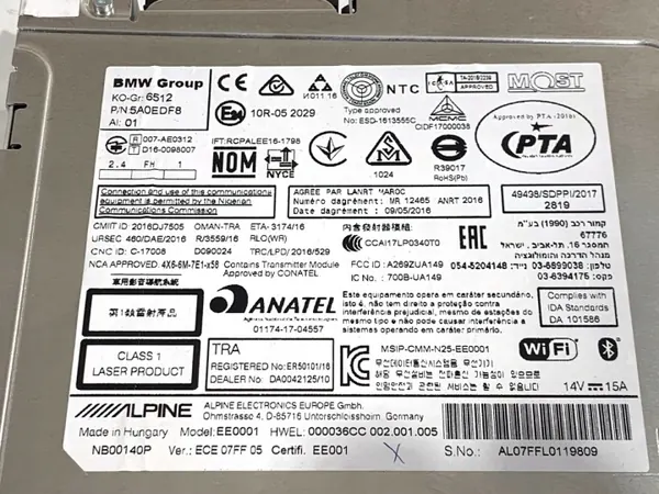 Lecteur Navigation OEM 5A0EDF8 pour BMW G31 Série 5 image 5