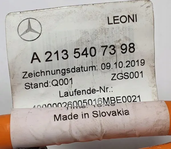 OEM A2135407398 Hoogspanningslaadkabel Mercedes image 4