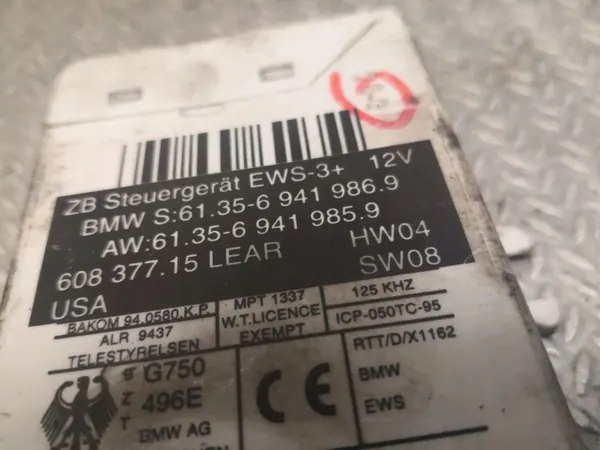 Module CAS BMW OEM 6941986 pour Série 3 E90/E91 image 4
