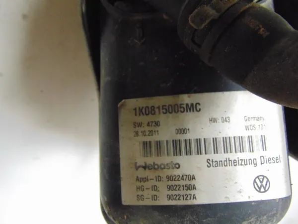 Aquecedor Webasto OEM 1K0815005MC para VW image 9