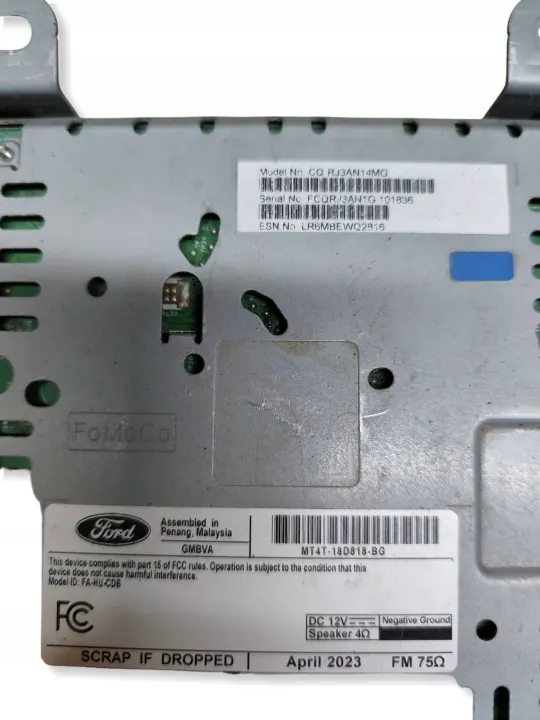 Radio Ford Edge OEM MT4T18D818BG - Usado image 3