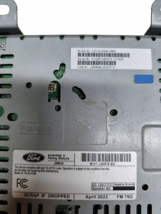 Radio Ford Edge OEM MT4T18D818BG - Usado image 4
