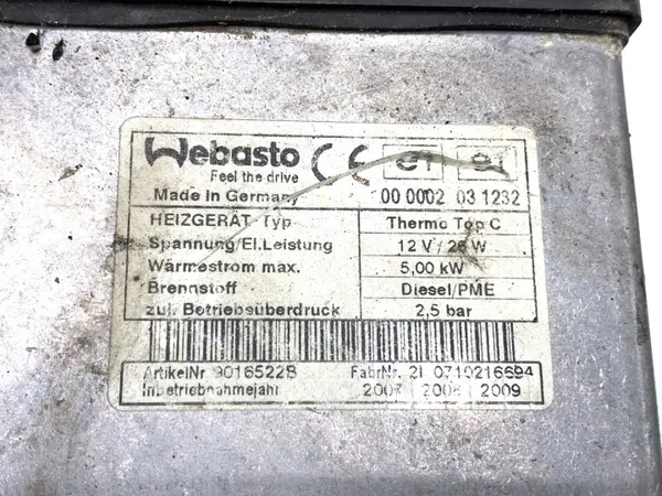 Webasto lämmitys OEM 4L0815071D Audi Q7 4L 3.0:lle image 4