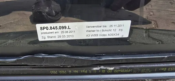 PARABRISE AVANT AUDI A3 8P LIFT 8P0845099L image 3