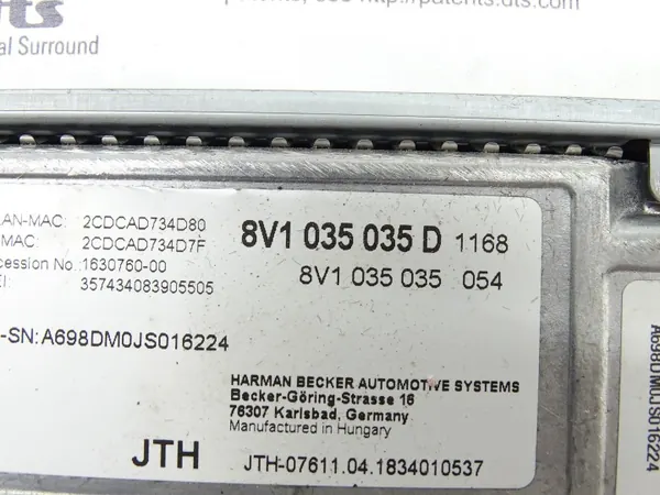 Audi A3 8V MIB2 Navigaationlukija OEM 8V1035035D image 5