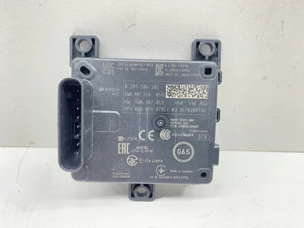 OEM 5WA907550 radarsensor för VW Audi Seat Skoda image 2
