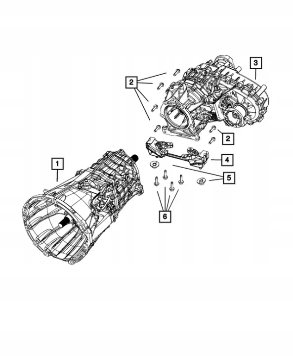 Support de boîte OEM 68328249AG pour Jeep Gladiator image 3