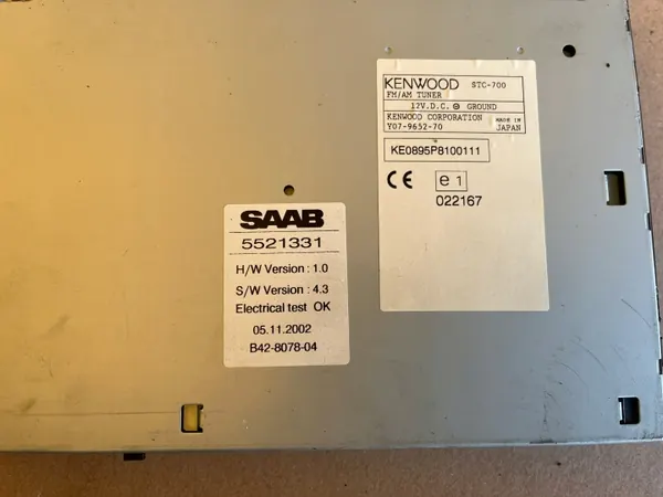 Panneau changeur CD OEM 5521331 pour Saab 9-5 2001-2005 image 3