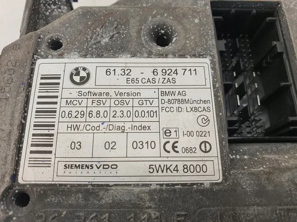 BMW 7 E65 Sleutelmodule CAS 6924711 image 6
