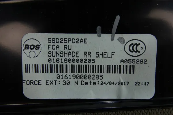 Mécanisme de toit panoramique Chrysler Pacifica OEM 5SD25PD2AE image 7