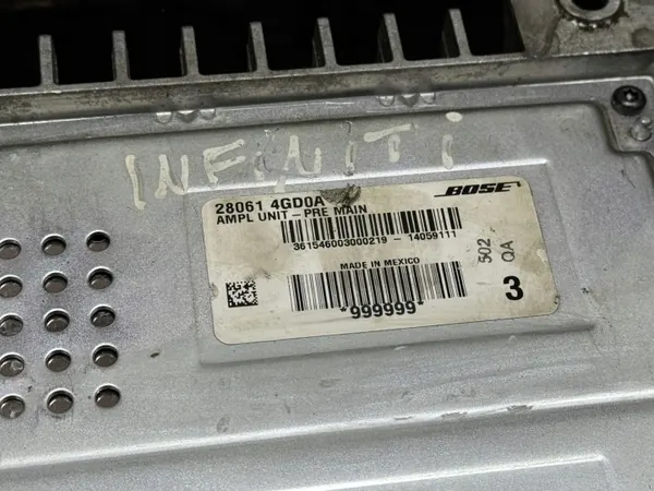 Amplificateur Audio Infiniti Q50 OEM 280614GD0A image 3
