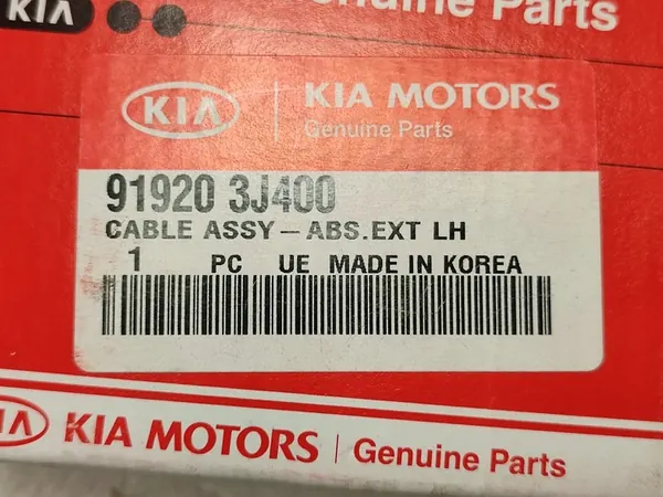 ABS Sensor Kabel Links Kia Sorento 2.4L 2011-2013 OEM 91920-3J400 image 3
