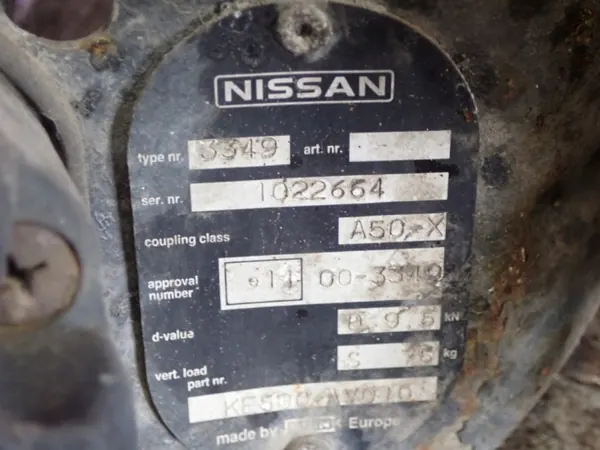 Peräkärkikoukku Nissan Primera P12 OEM Zawada-331744- image 7
