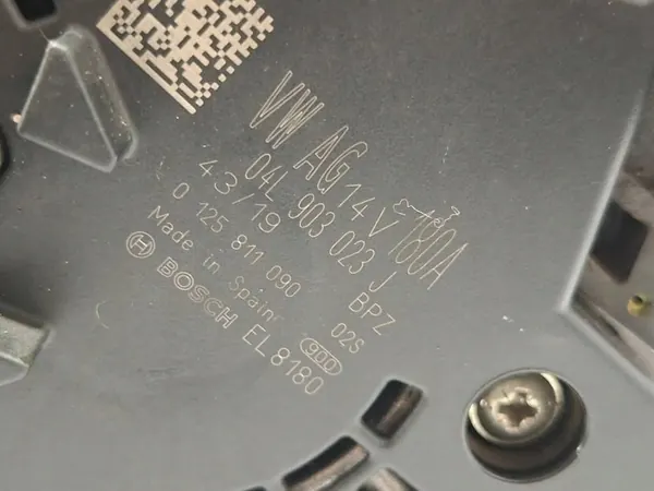 Volkswagen Golf VII 2018 Alternator 1.6TDI DGT image 9