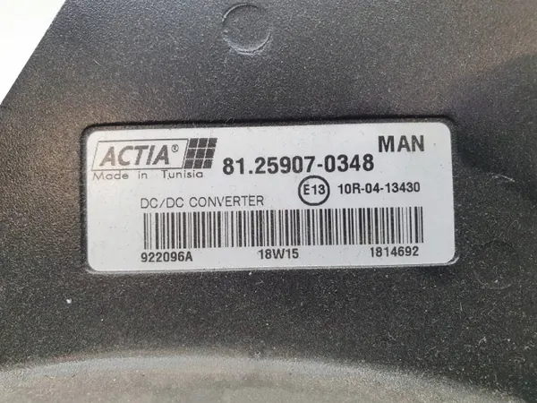 Jännitemuunnin OEM 81259070348 MAN TGX Euro 6:lle image 3