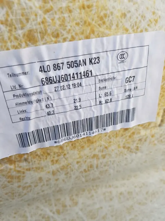 Bajos de Audi Q7 4L Lift 09-15 S-Line OEM 4L0867505AN image 9
