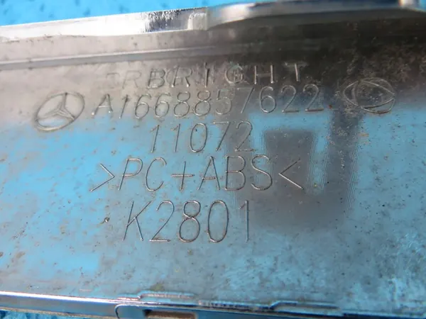 MERCEDES ML W166 Listello paraurti posteriore cromato image 6