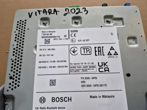 OEM 39920-54P65 Rádio Navegador Suzuki Vitara III image 5