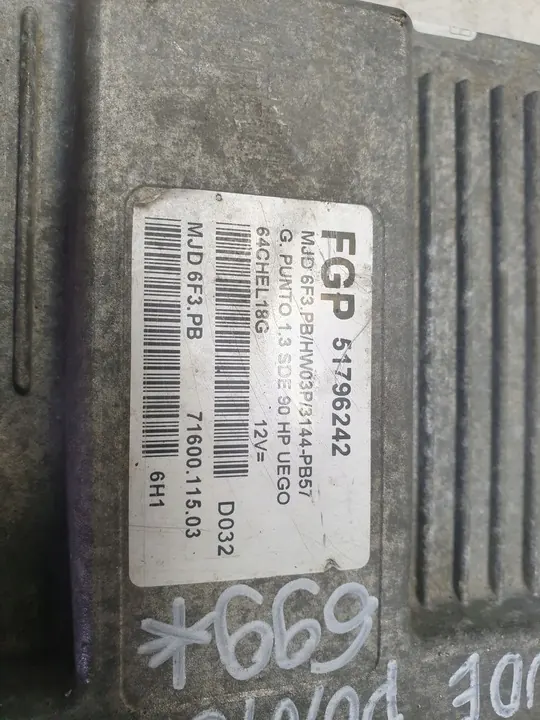 Unité de contrôle moteur Fiat Grande Punto image 3