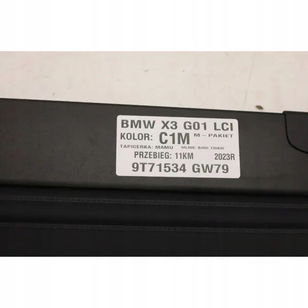 OEM 7471986MWGK BMW X3 G01 LCI Achter Kofferbak Rolgordijn image 6